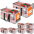 RoomHacks Moving Bags, Heavy Duty Large Storage Bags, 100L, 8 Pack, Clear by RoomHacks