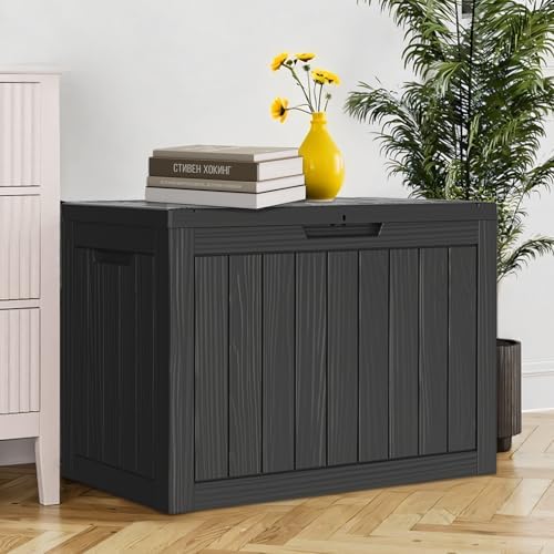 Outdoor Deck Storage Box, 50 Gallon Deck Box,Lockable Patio Storage Bench - Image 6