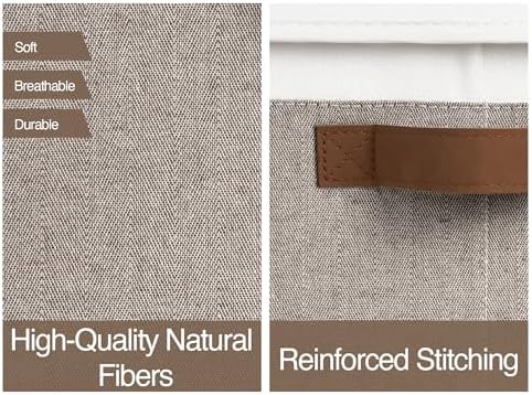 StorageWorks Fabric Storage Bins with Lids, Closet Storage Bins - Image 3
