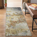 Liora Manne Marina Indoor/Outdoor Power Loomed Synthetic Blend Low Profile Area Rug - Contemporary Graphic Casual Colorful (Abstract Multi) (1'11" x 7'6") by LushDecor