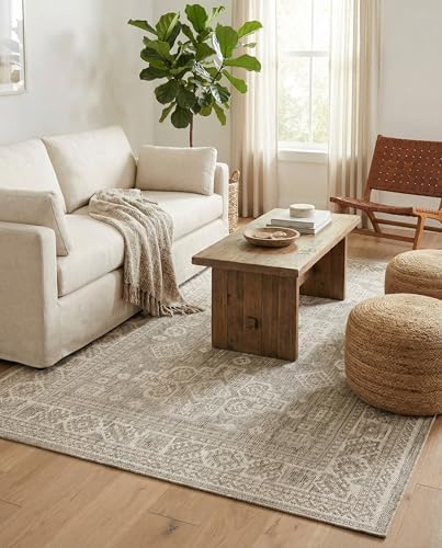 Rugs.com - Outdoor Aztec Rug – 4' 1 x 6' 1 Light Gray Indoor/Outdoor Rug – Weather-Resistant Flatweave for Patios, Decks, and Porches - Image 4