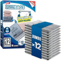 TAILI 12 Pack Vacuum Storage Bags, Jumbo LONG SIDE ZIP(39x28 inch), Clear by TAILI