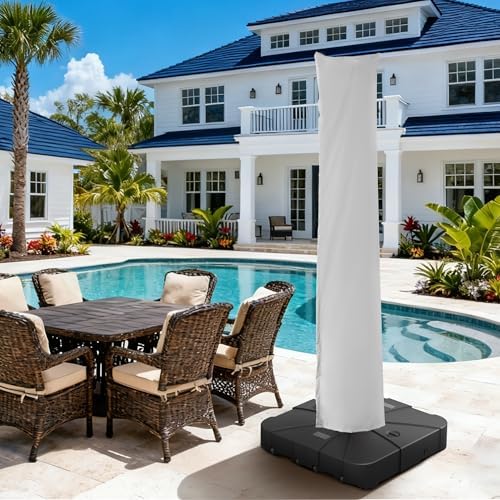 Patio Cantilever Umbrella Outdoor Waterproof Cover with Zippe - Image 5