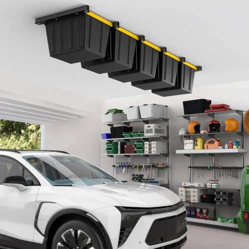 EVERHANGER Ceiling Storage Rack, Heavy Duty Overhead Garage Storage Rack - Image 7