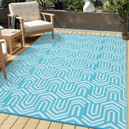 GAOMON Outdoor Rug 9x12 ft Waterproof Reversible Patio Rug by GAOMON