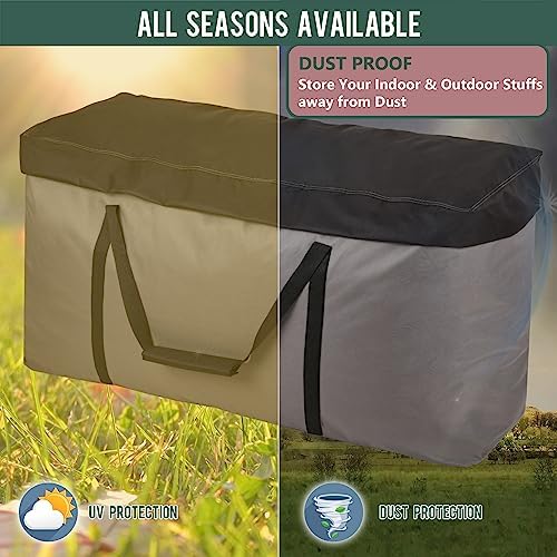 Rachmi 2-Pack 600D Extra Large Heavy Duty Cushion Storage Bag 152 Gal 60" - Image 2