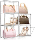 5 Packs Clear Handbag Storage Organizer for Closet by FODIENS