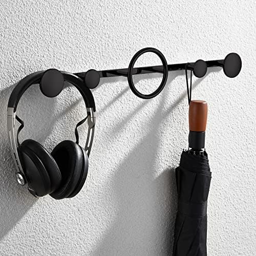 Coat Hooks for Wall Mounted Creative Modern Coat Rack Entryway Storage Hook Metal Row Hooks Hanging Robe & Towel Hooks Brass Matte Black Finished - Image 4