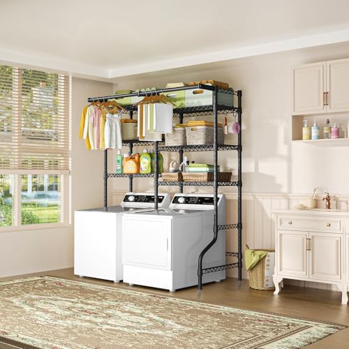 Ulif U13 Over Washer and Dryer Storage Shelves, Laundry Room Standing Shelf - Image 6