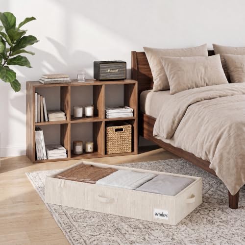 StorageWorks 6 Inch Low Profile Under Bed Storage Containers with Clear Lid - Image 5