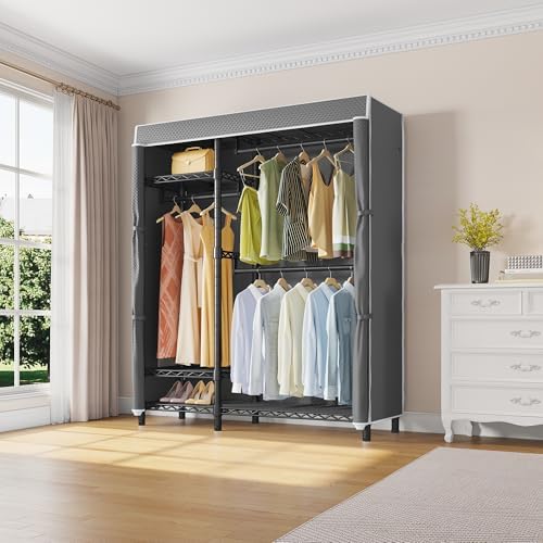 VIPEK V2C Heavy Duty Clothes Rack with Grey Upgraded Polyester Cover - Image 2