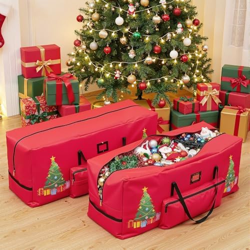 2 Pcs Christmas Tree Storage Bag for 7.5 ft Xmas Tree - Image 4
