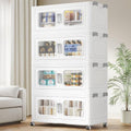 BROVIEW 600 Qt Extra Large Stackable Storage Bin with Lids, 4 Pack White by BROVIEW-EnjoytheArtofLife