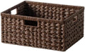 GRANNY SAYS Large Wicker Basket, Decorative Woven Basket for Storage, Waterproof Storage Basket Organizer, Wicker Storage Basket for Organizing, Brown Basket, 1-Pack by GRANNYSAYS