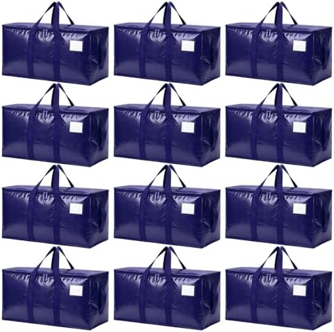 Songrey Extra Large Heavy Duty Moving Bags, 12 Pack, Dark Blue by Unknown