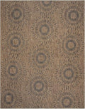 Gertmenian Indoor/Outdoor Flatweave Area Rug - 5x7 Standard, Stain & UV Resistant, Ideal for High Traffic Areas in Deck, Patio, Mudroom - Geometric, Brown, 32452 by Gertmenian