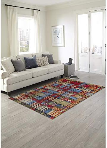 Liora Manne Marina Indoor Outdoor Rug - Multicolored Designs, Comfortable & Durable, Power Loomed, Polypropylene Material, UV Stabilized, Paintbox, 7'10" x 9'10" - Image 4