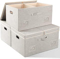 Storage Bins with Lids Fabric Closet Organizers Cubes Office Organization by GraciadecoStorage