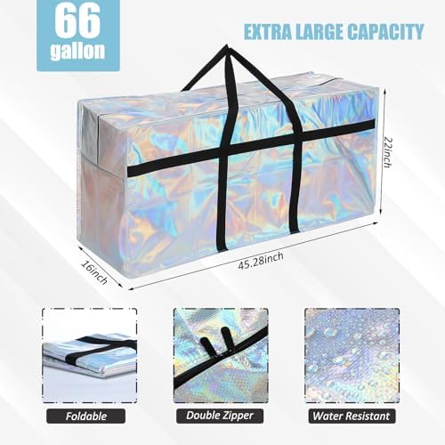 4 Pcs 66 Gallon Extra Large Moving Bags Heavy Duty Storage Bag - Image 2