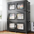 BROVIEW 900 Qt Extra Large Stackable Storage Bin with Lids, 3 Pack Black by BROVIEW-EnjoytheArtofLife