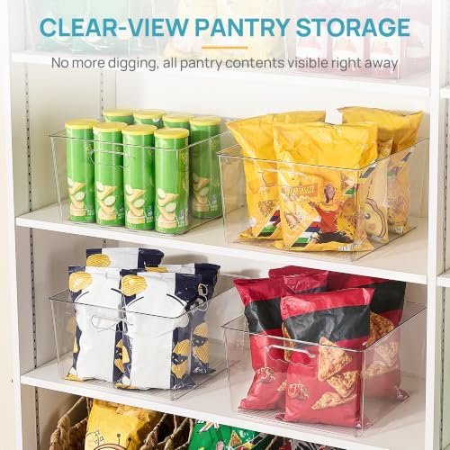 Vtopmart 4 Pack Extra Large Clear Storage Bins, 13x13 Cube Organizer - Image 5