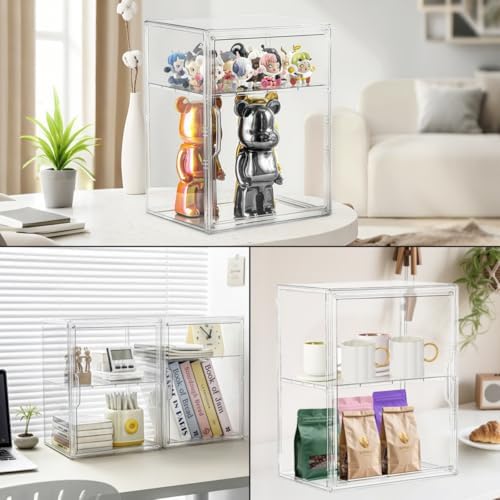 Attelite Acrylic Display Case for Collectibles 3 Adjustable Layers 2Pack - Image 6