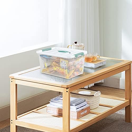 Gainhope 6 Packs 14 L Plastic Stackable Storage Box with Latching Lid - Image 6