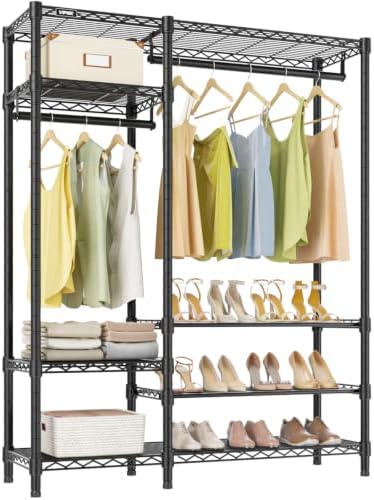 VIPEK V2S Heavy Duty Clothes Rack Portable Closet Organizer System Black by VIPEK