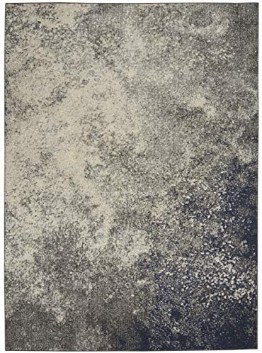 Nourison Home Passion Charcoal/Ivory 3'9'' x 5'9'' Area-Rug, Modern, Abstract, Easy-Cleaning, Non Shedding, Bed Room, Living Room, Dining Room, Kitchen, (4' x 6') - Image 4