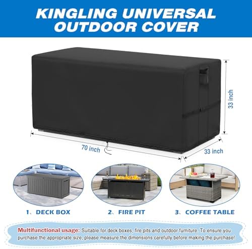 Kingling Deck Box Cover 70 Inch for 260 Gallon Deck Box - Image 2