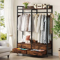 Tribesigns Freestanding Closet Organizer, Garment Rack with 4 Drawers by Tribesigns