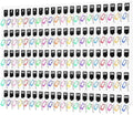 Beeveer Acrylic Key Holder Board with 100 Hooks, Wall Mount Organizer,Clear by Beeveer