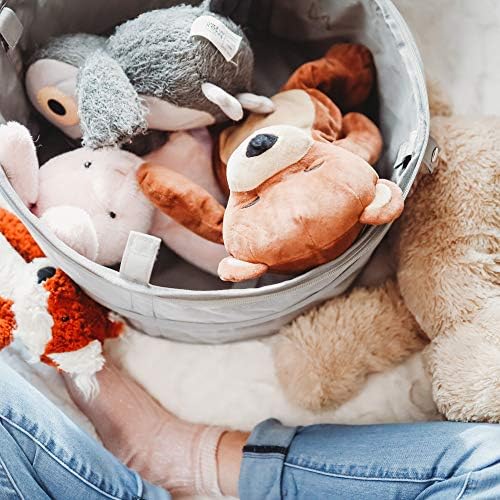 Hat Storage Box | Stuffed Animal Toy Storage | Stackable Round Pop-up Container | Travel Hat Boxes for Women & Men | Closet Organizer w Lid | Dust Cover Cowboy & Sun Beach Hats (Gray, 1 Pack) - Image 4