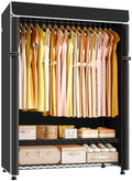 ULIFHOME H5C Max Clothes Rack with Cover, Covered Clothing Rack Heavy Duty by UlifHome