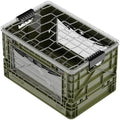 SIDIO Collapsible Storage Bin with Lid & Dividers, Green by Sidio