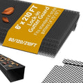 210 ft Mesh Gutter Guards (70 Pack) - Fits 4", 5" and 6" K Style Gutters - Professional 6 Inch Black Steel Screens - Snap In Leaf Protector - Easy Rain Gutter Covers for Leaves by Cuguords