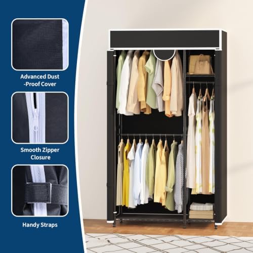 Garvee Heavy Duty Clothes Rack with Cover - Image 6