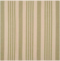 SAFAVIEH Washable Rug Outdoor Courtyard Collection - 6'7" Square, Beige & Sweet Pea, Non-Shedding & Easy Cleaning, Ideal for Patio, Backyard, Mudroom (CY6062-218) by Unknown