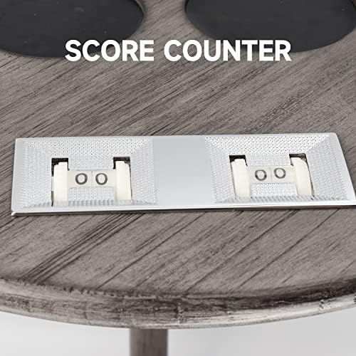 GSE Billiards Pool Cue Racks with Score Counters Hold 8 Cues, Brushed Grey - Image 4