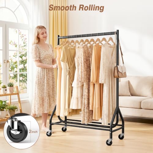 EAGMAK Heavy Duty Clothes Rack Load 268 LBS, 31.5 inch Hanging Rod, Black - Image 6