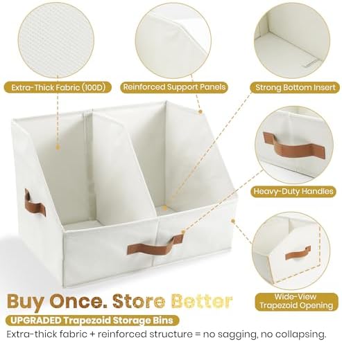 HOMELUX THEORY Closet Organizers Storage, Small Collapsible Bin 6pc, Black - Image 3