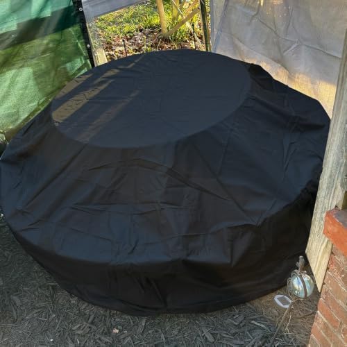 Round Picnic Table Cover for 6 - 8 Person Outdoor Bench Patio Picnic Tables - Image 6