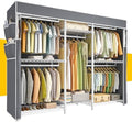 Raybee Heavy Duty Clothes Rack with Cover, 905LBS Capacity, Sturdy Steel by Raybee