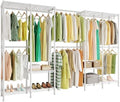 Higeego H5 Pro Heavy Duty Clothing Rack, Freestanding Clothes Rack, White by Higeego