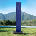 Cantilever Patio Umbrella Cover with Zipper and Pole, Navy by MEVBC