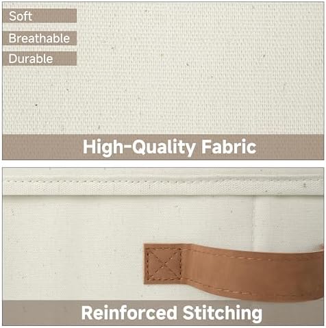 StorageWorks Fabric Storage Bins with Lids, Closet Storage Bins - Image 4