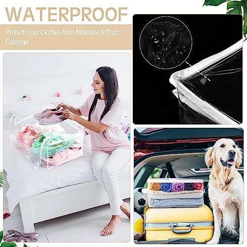 Windyun 16 Pcs Clear Zippered Storage Bags, Blanket Storage, 16 x 12 x 8 in - Image 6