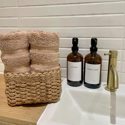 ASelected Wicker Storage Baskets,Woven Paper Rope Storage Boxes Bins,Large Storage Cubes Baskets Organizer For Cupboards Drawer Closet Shelf Dresser, Set Of 3 (Desert) - Image 6