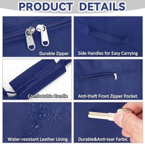 1 Pcs 83 x 16 x 12", 260 L Versatile Large Duffle Bag, Blue - Image 4