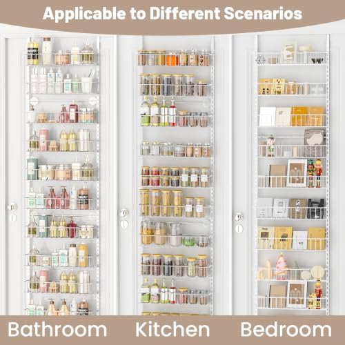 ElegantArray 9-Tier Pantry Door Organizer, White - Image 6